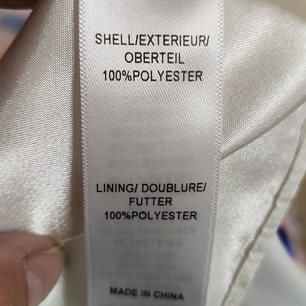 Aidan Mattox Pleated Chiffon Gown Watercolor Evening Formal Wedding - Picture 10 of 10